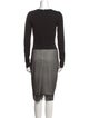 Emporio Armani Crew Neck Midi Length Dress