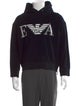 Emporio Armani Virgin Wool Graphic Print Hoodie
