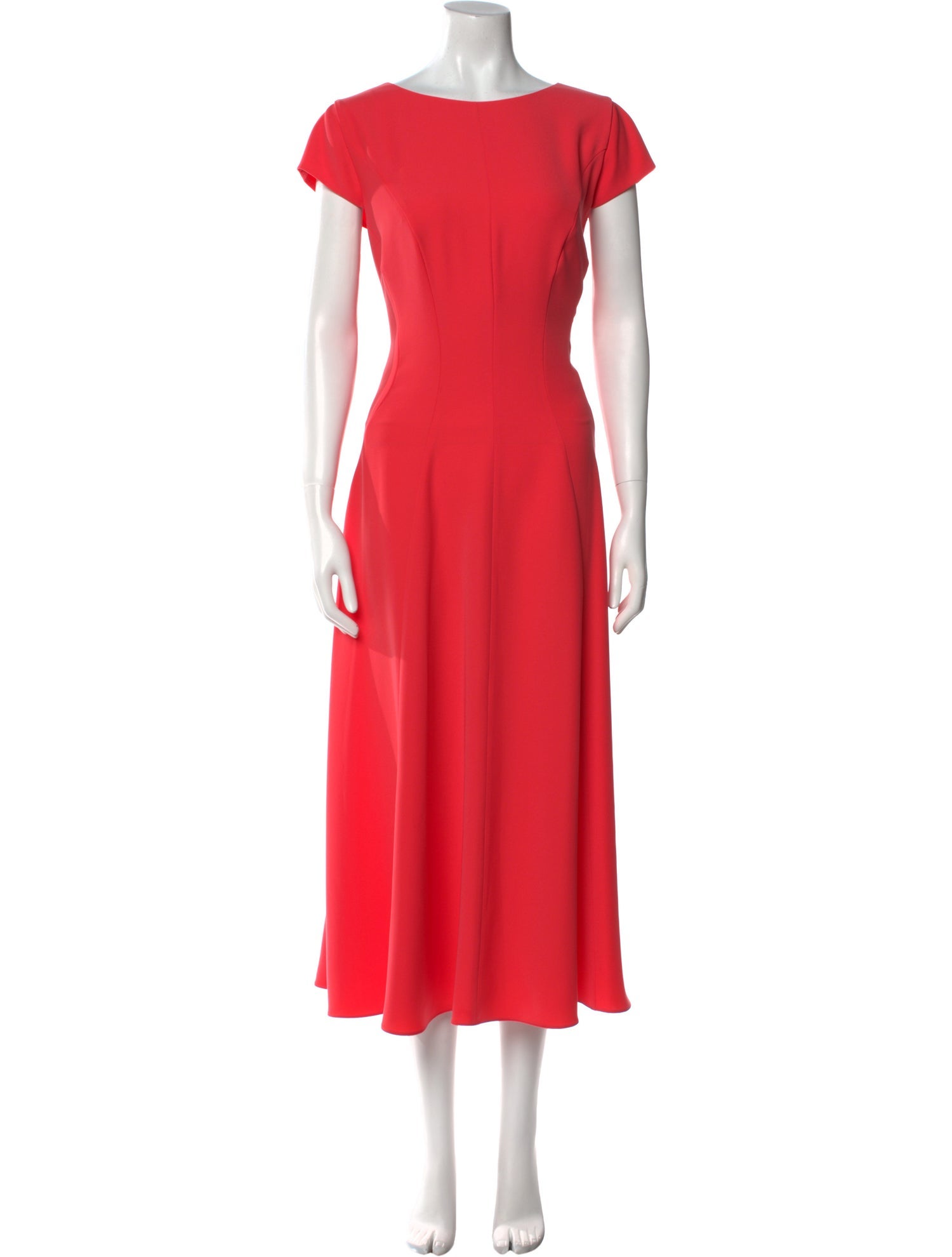 Emporio Armani Bateau Neckline Long Dress
