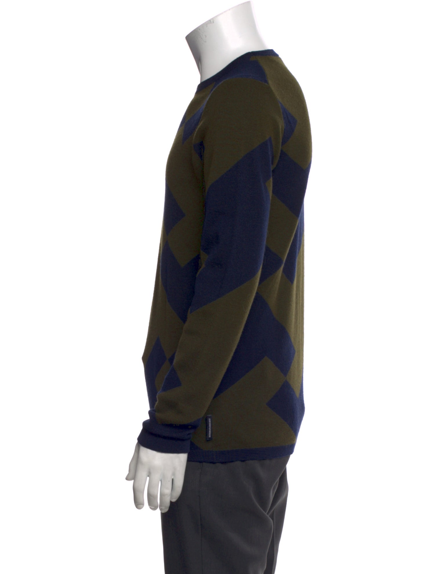 Emporio Armani Printed Crew Neck Pullover