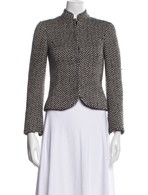 Emporio Armani Virgin Wool Printed Evening Jacket