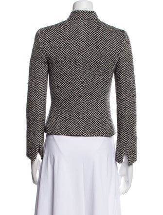 Emporio Armani Virgin Wool Printed Evening Jacket