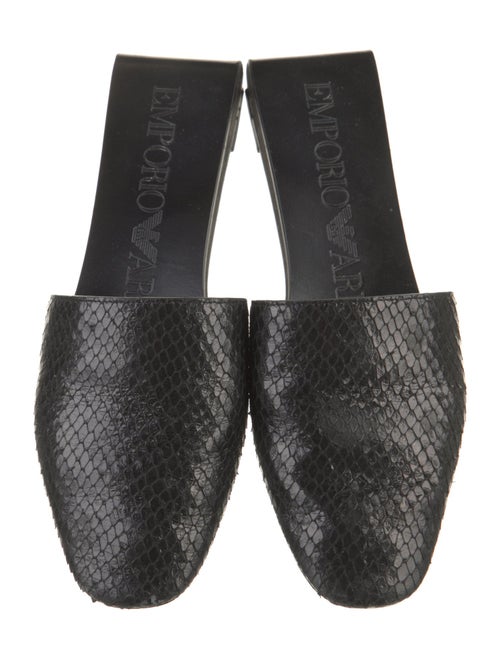 Emporio Armani Leather Mules