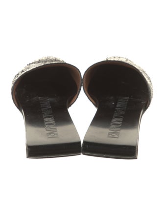 Emporio Armani Leather Mules
