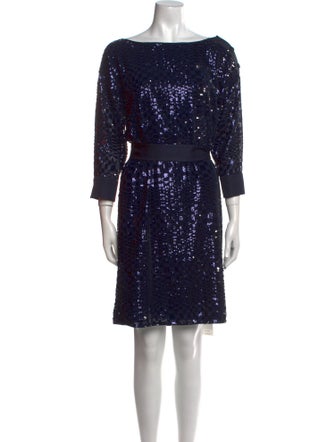 Emporio Armani Sequin Knee-Length Dress