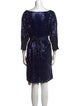 Emporio Armani Sequin Knee-Length Dress
