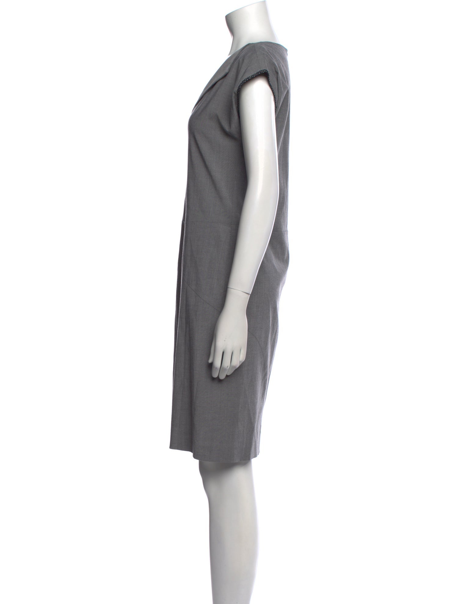 Emporio Armani V-Neck Knee-Length Dress