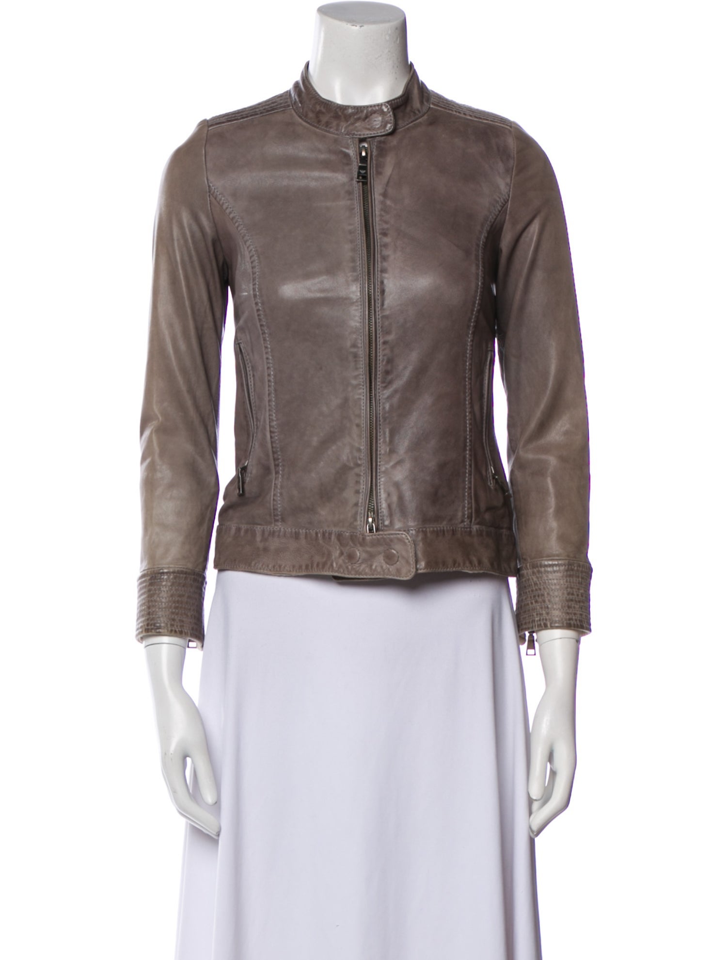Emporio Armani Leather Biker Jacket