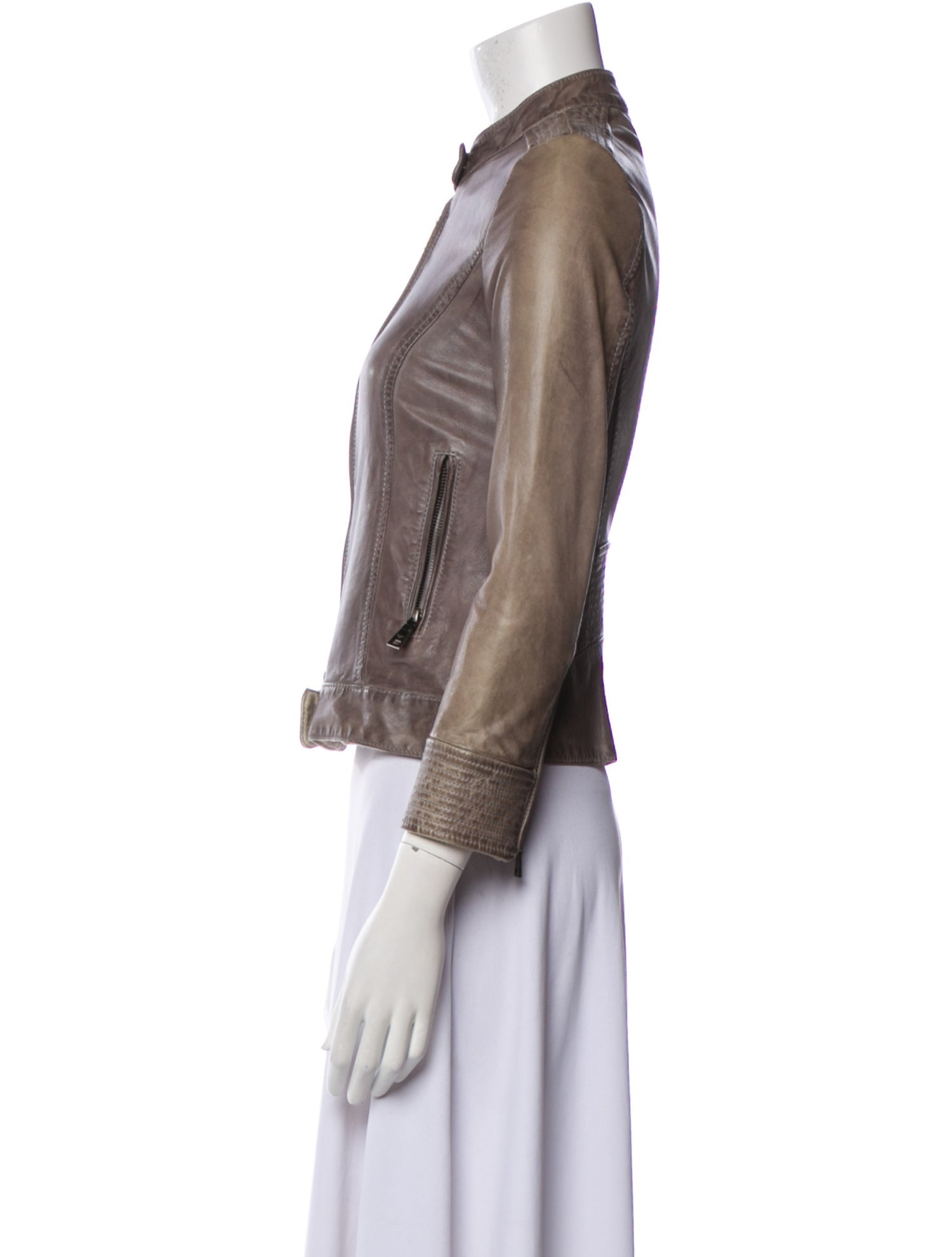 Emporio Armani Leather Biker Jacket