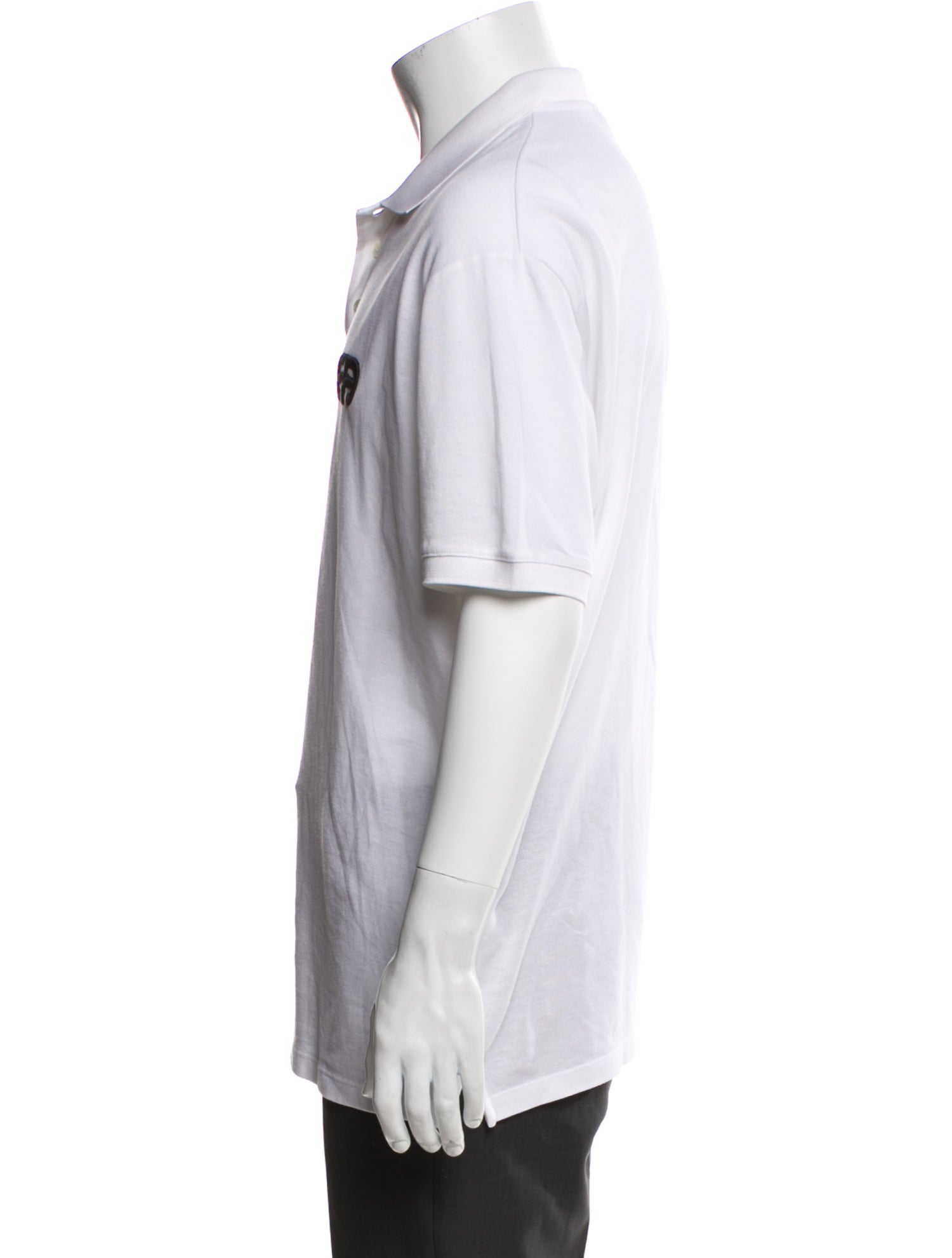 Emporio Armani Graphic Print Crew Neck Polo Shirt