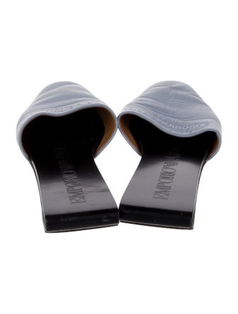 Emporio Armani Leather Mules