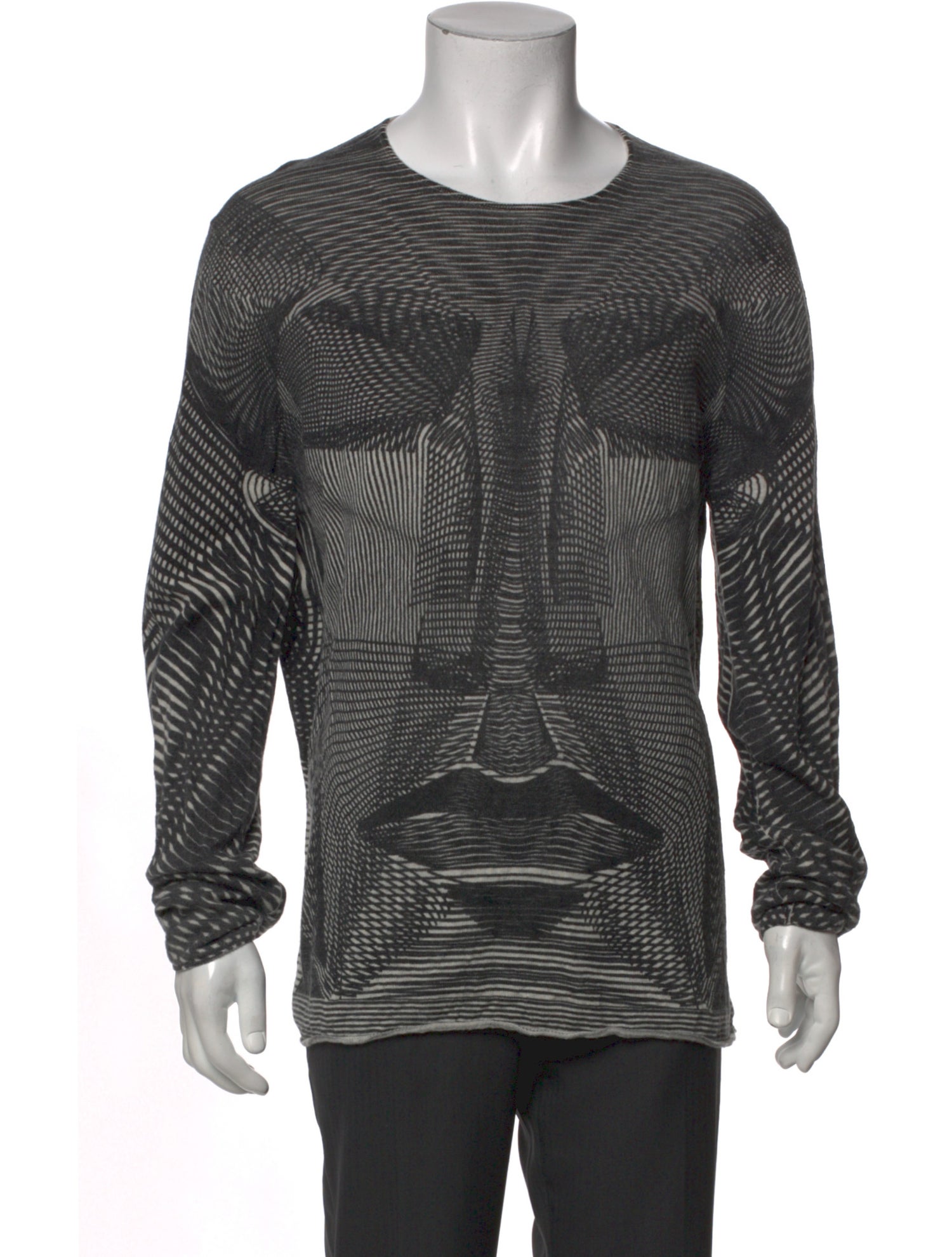 Emporio Armani Printed Crew Neck Pullover