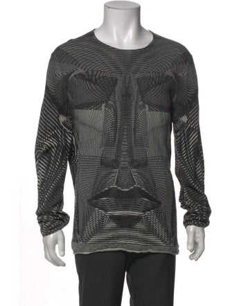Emporio Armani Printed Crew Neck Pullover