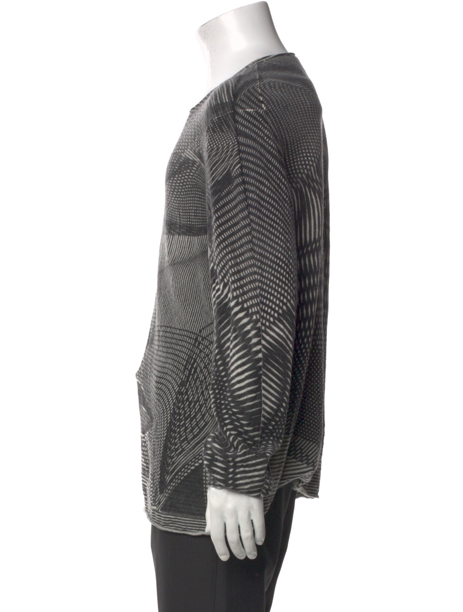 Emporio Armani Printed Crew Neck Pullover