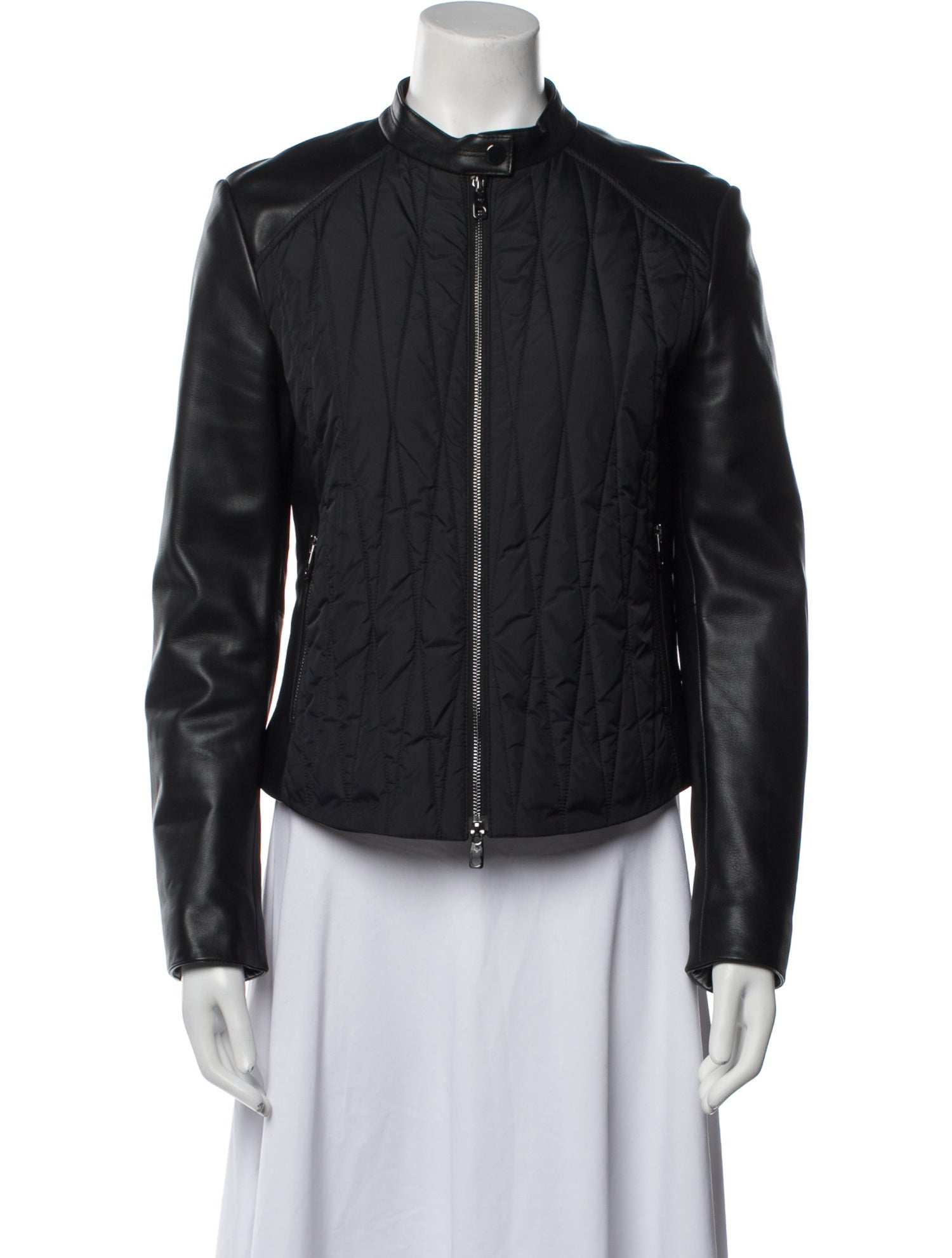 Emporio Armani Lamb Leather Biker Jacket
