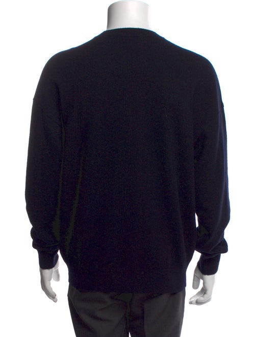 Emporio Armani Virgin Wool Graphic Print Pullover