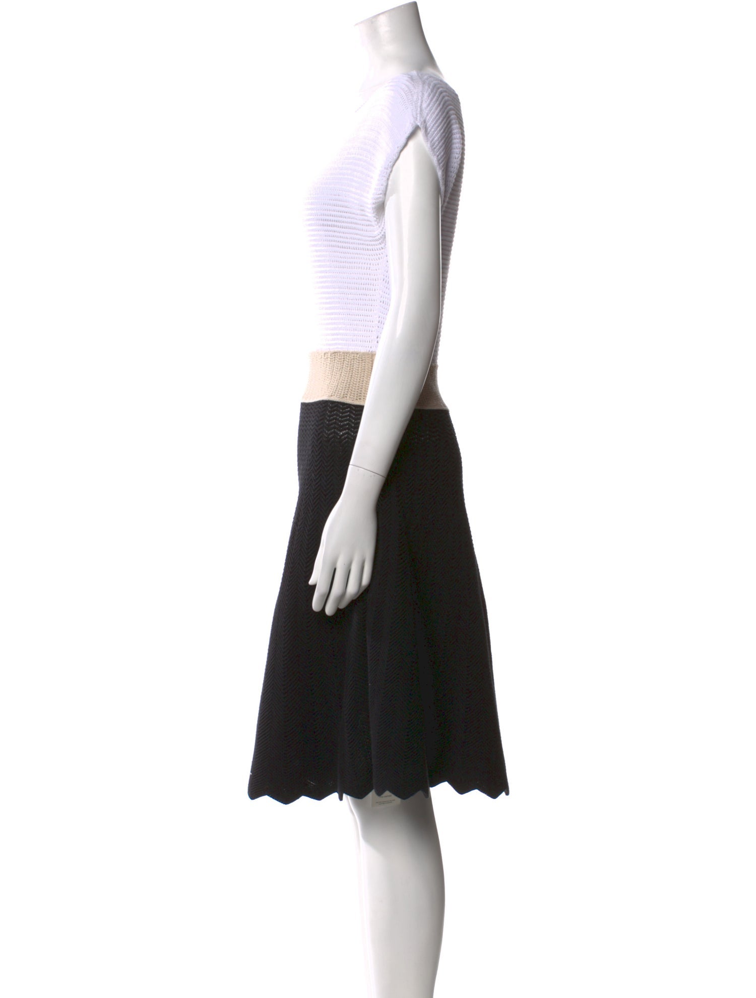 Emporio Armani Striped Knee-Length Dress