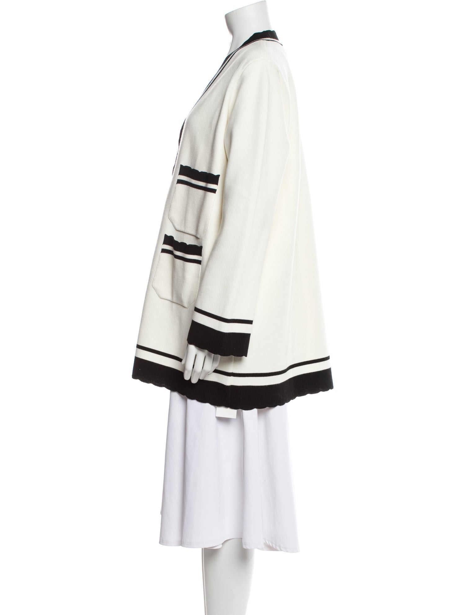 Emporio Armani Striped V-Neck Sweater