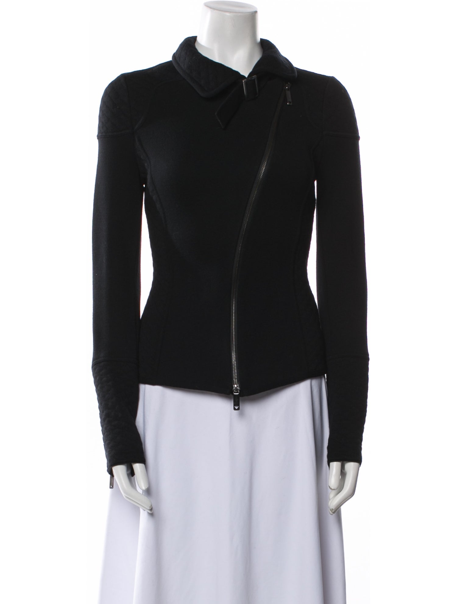 Emporio Armani Deanna Wool Biker Jacket