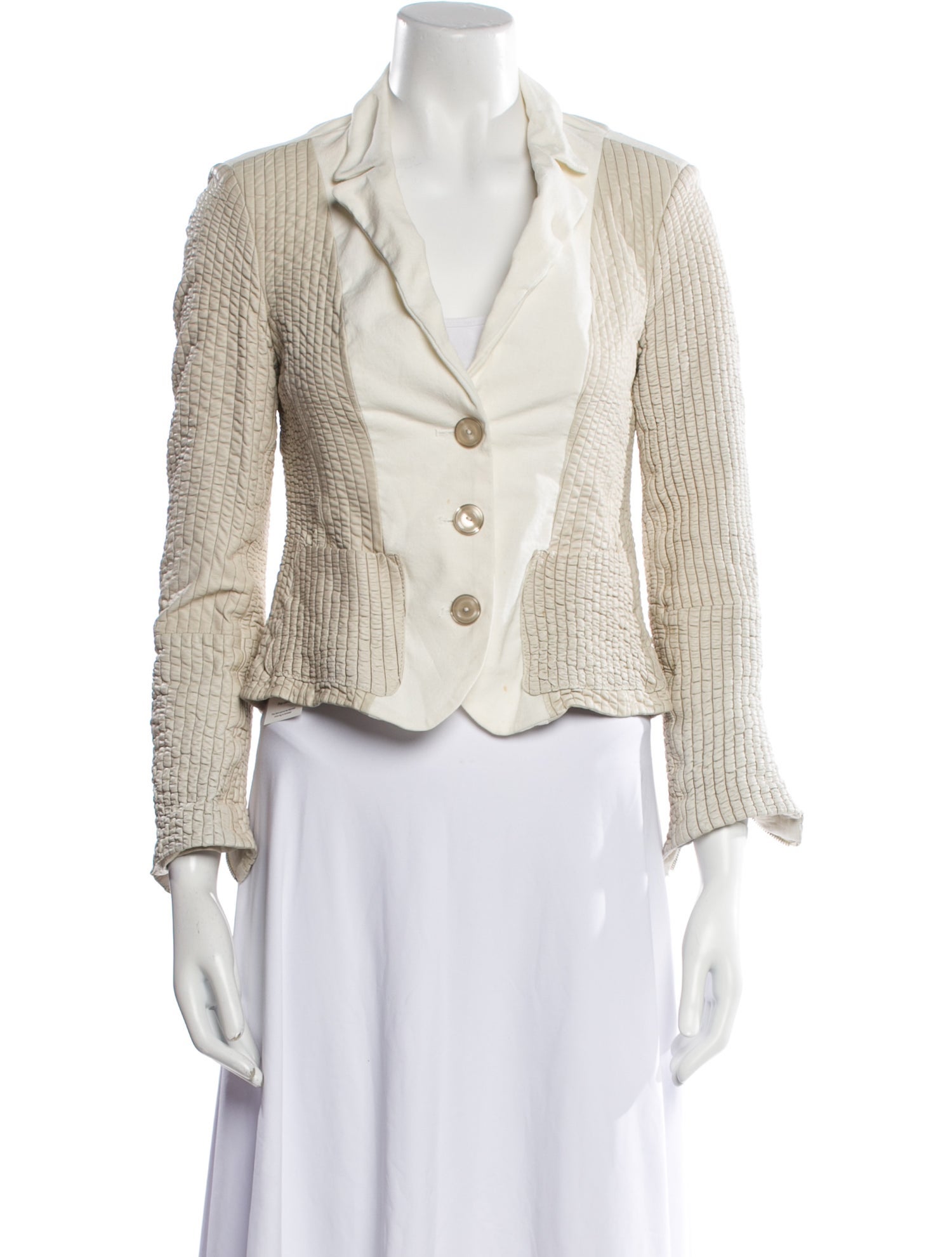 Emporio Armani Lambskin Tweed Pattern Blazer