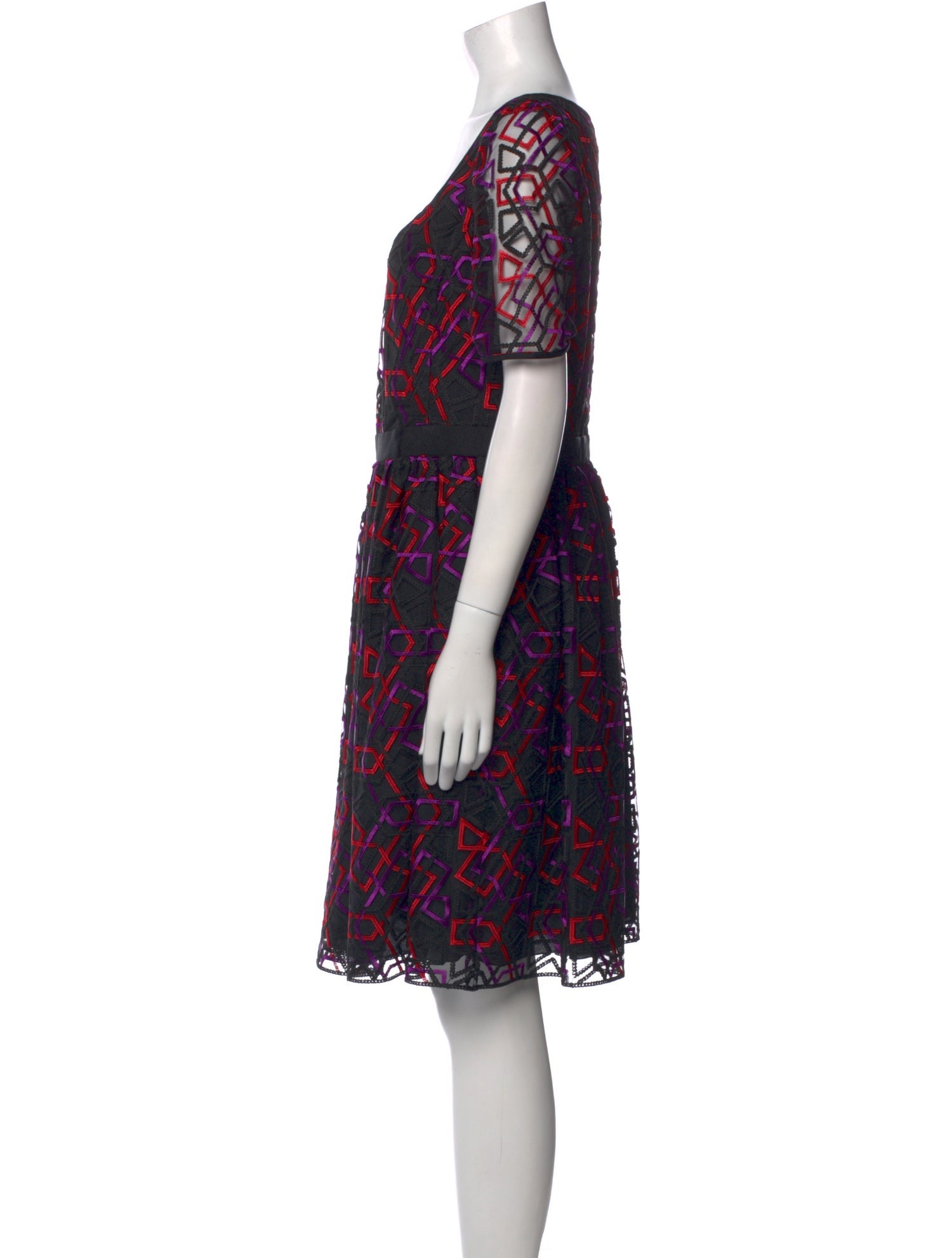 Emporio Armani Printed Knee-Length Dress w/ Tags