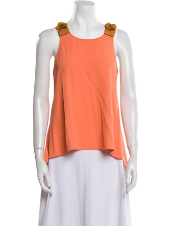 Emporio Armani Silk Scoop Neck Top