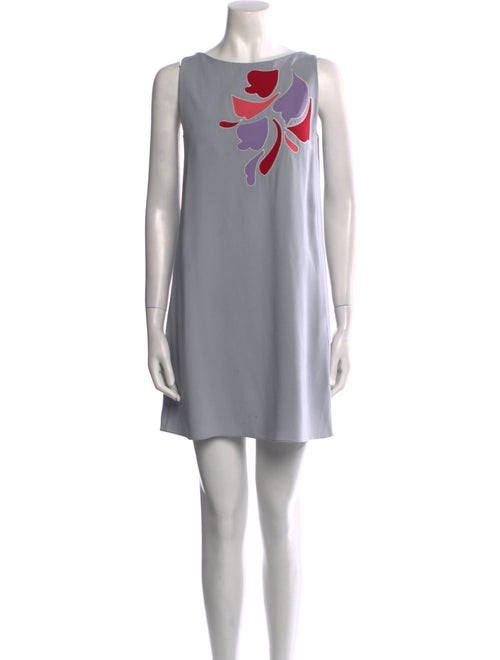Emporio Armani Bateau Neckline Mini Dress