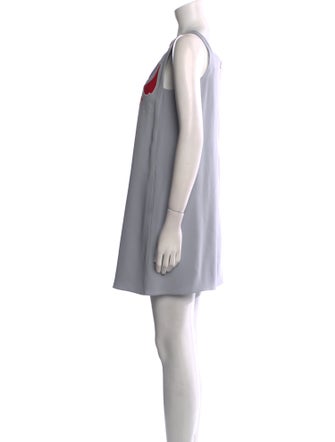 Emporio Armani Bateau Neckline Mini Dress