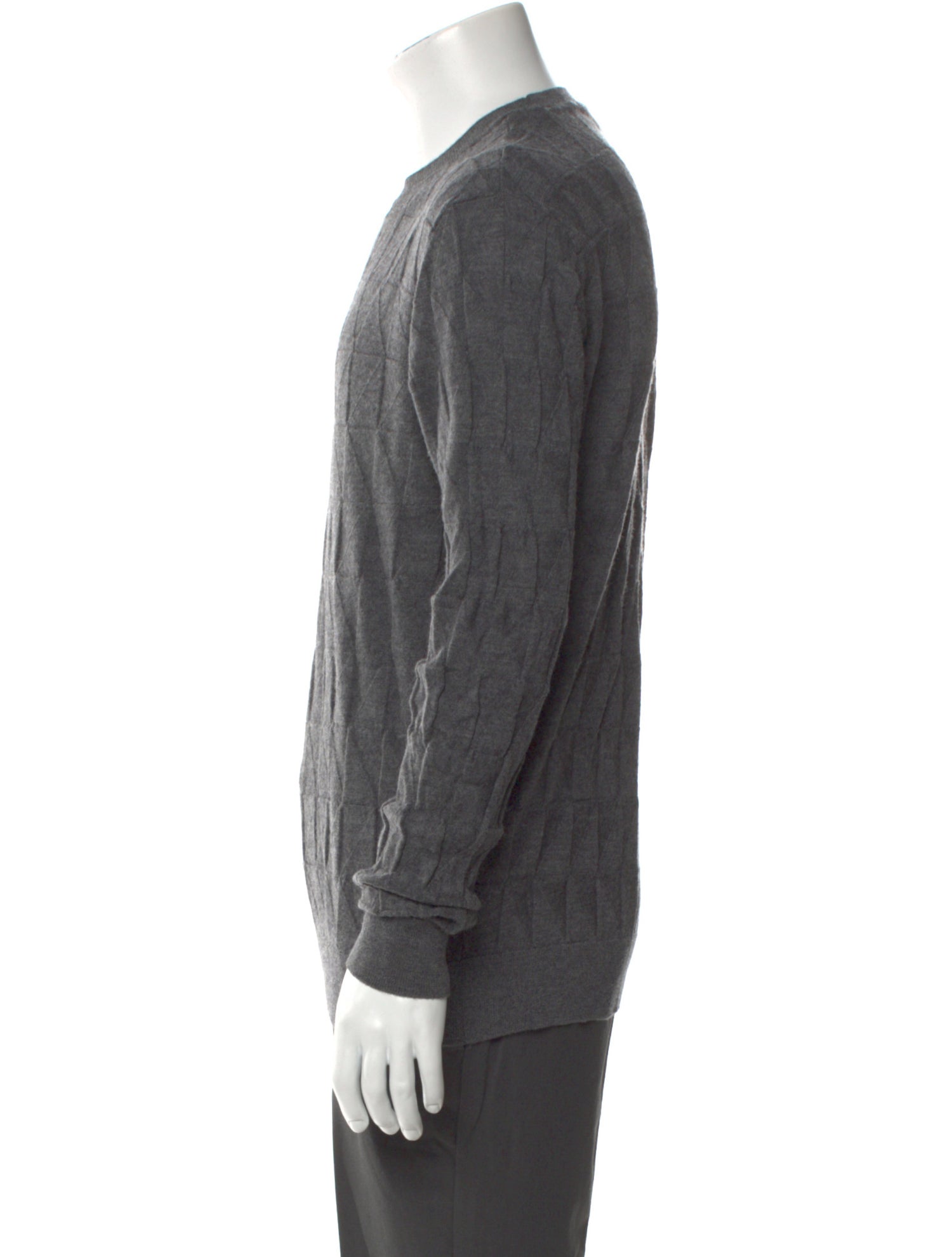 Emporio Armani Virgin Wool Crew Neck Pullover