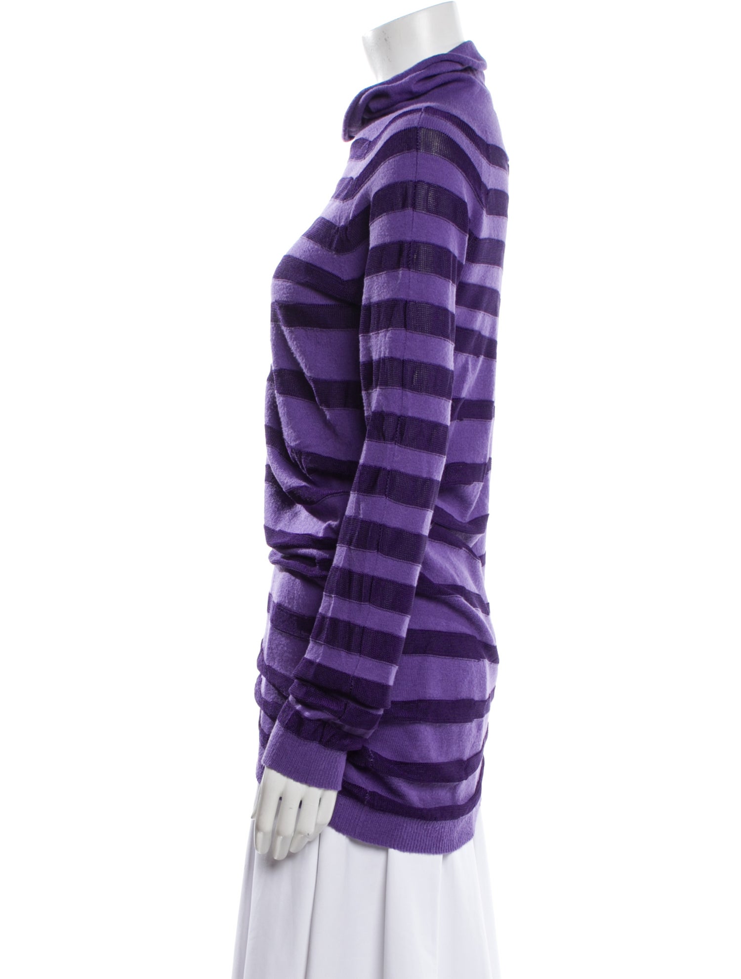 Emporio Armani Striped Turtleneck Sweater