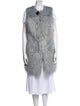 Emporio Armani Faux Fur Printed Coat