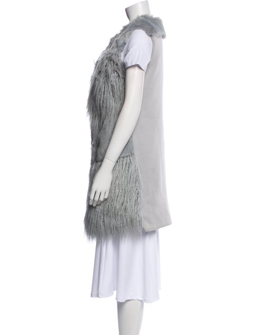 Emporio Armani Faux Fur Printed Coat