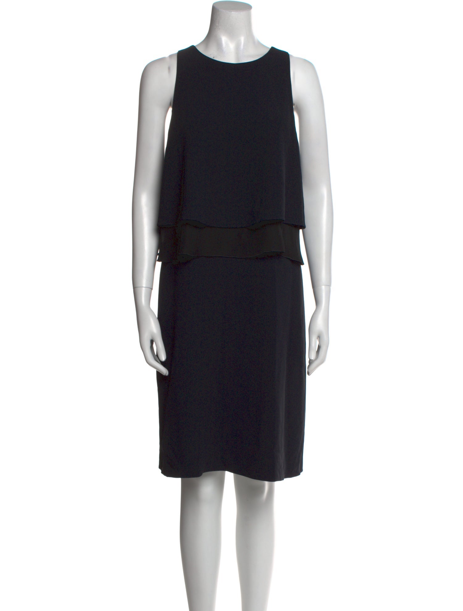 Emporio Armani Crew Neck Knee-Length Dress
