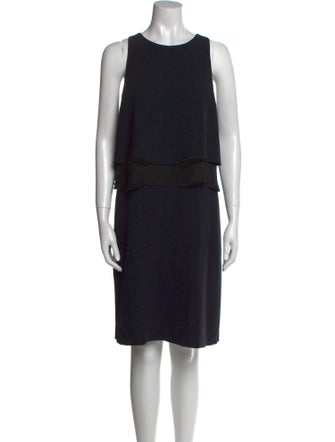 Emporio Armani Crew Neck Knee-Length Dress