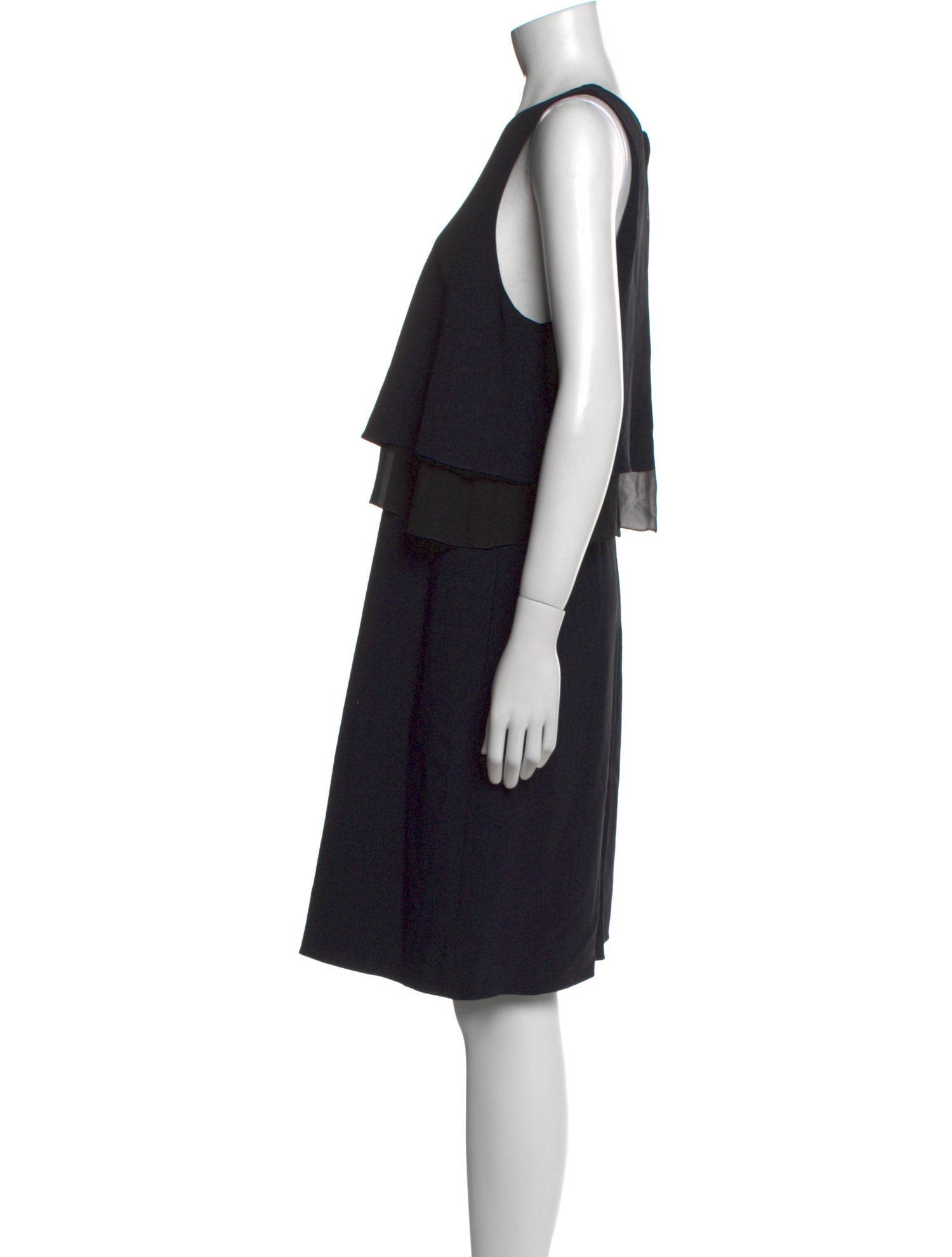 Emporio Armani Crew Neck Knee-Length Dress