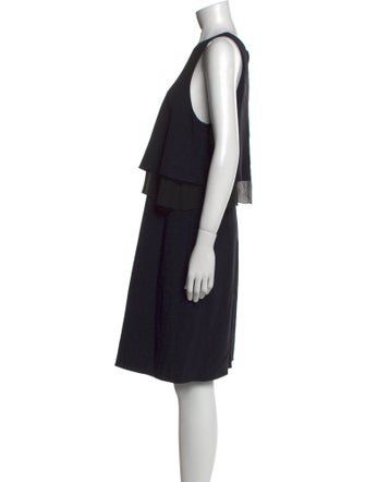 Emporio Armani Crew Neck Knee-Length Dress