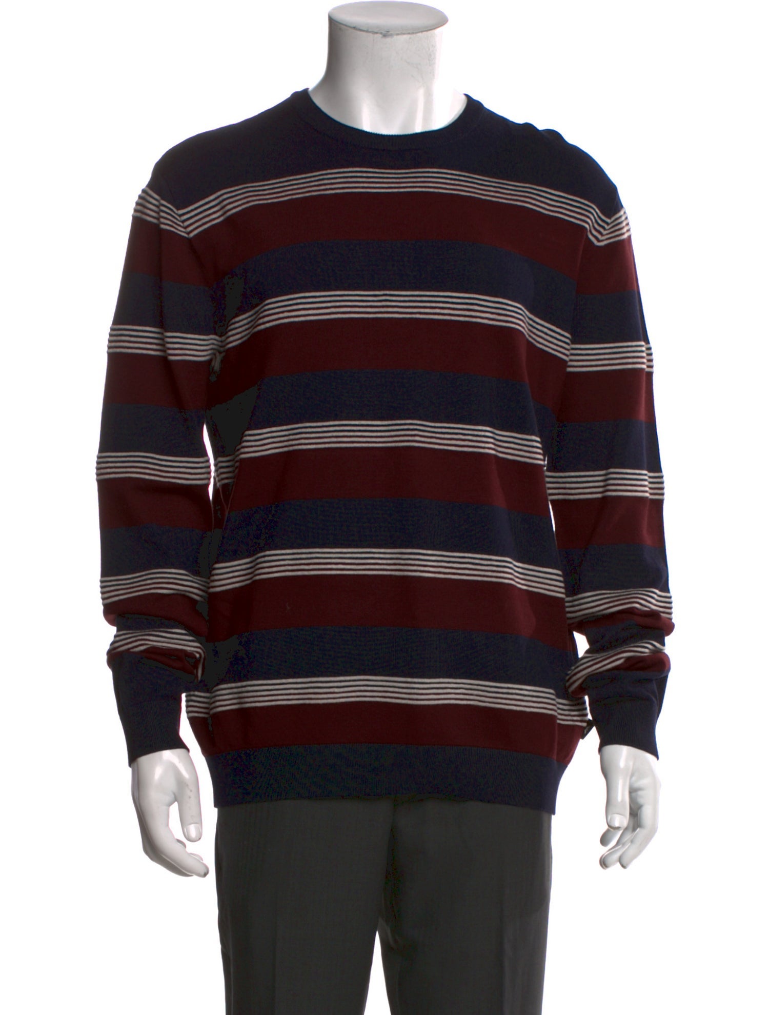 Emporio Armani Striped Crew Neck Pullover