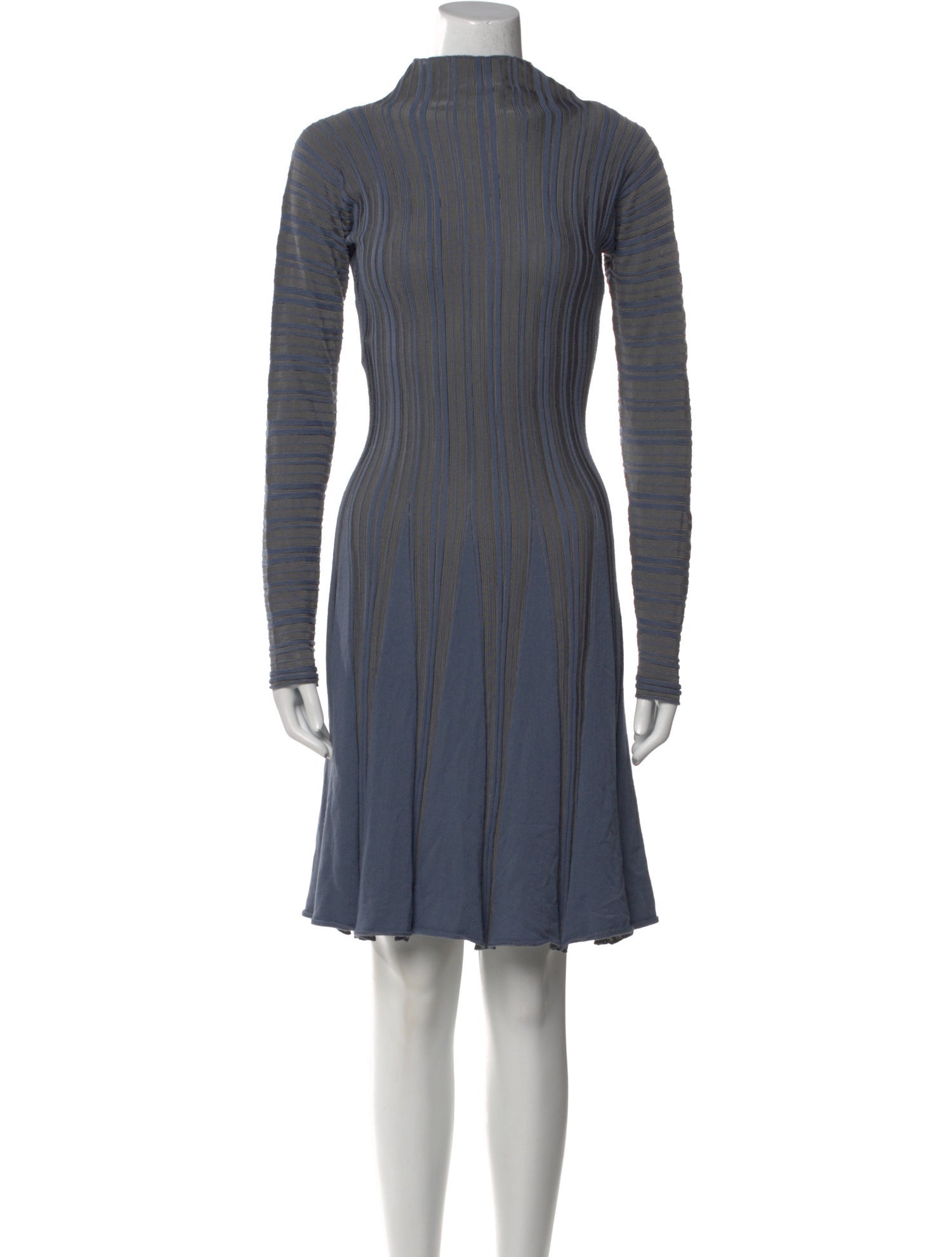 Emporio Armani Mock Neck Mini Dress
