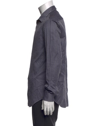Emporio Armani Striped Long Sleeve Dress Shirt