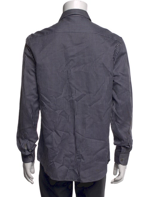Emporio Armani Striped Long Sleeve Dress Shirt