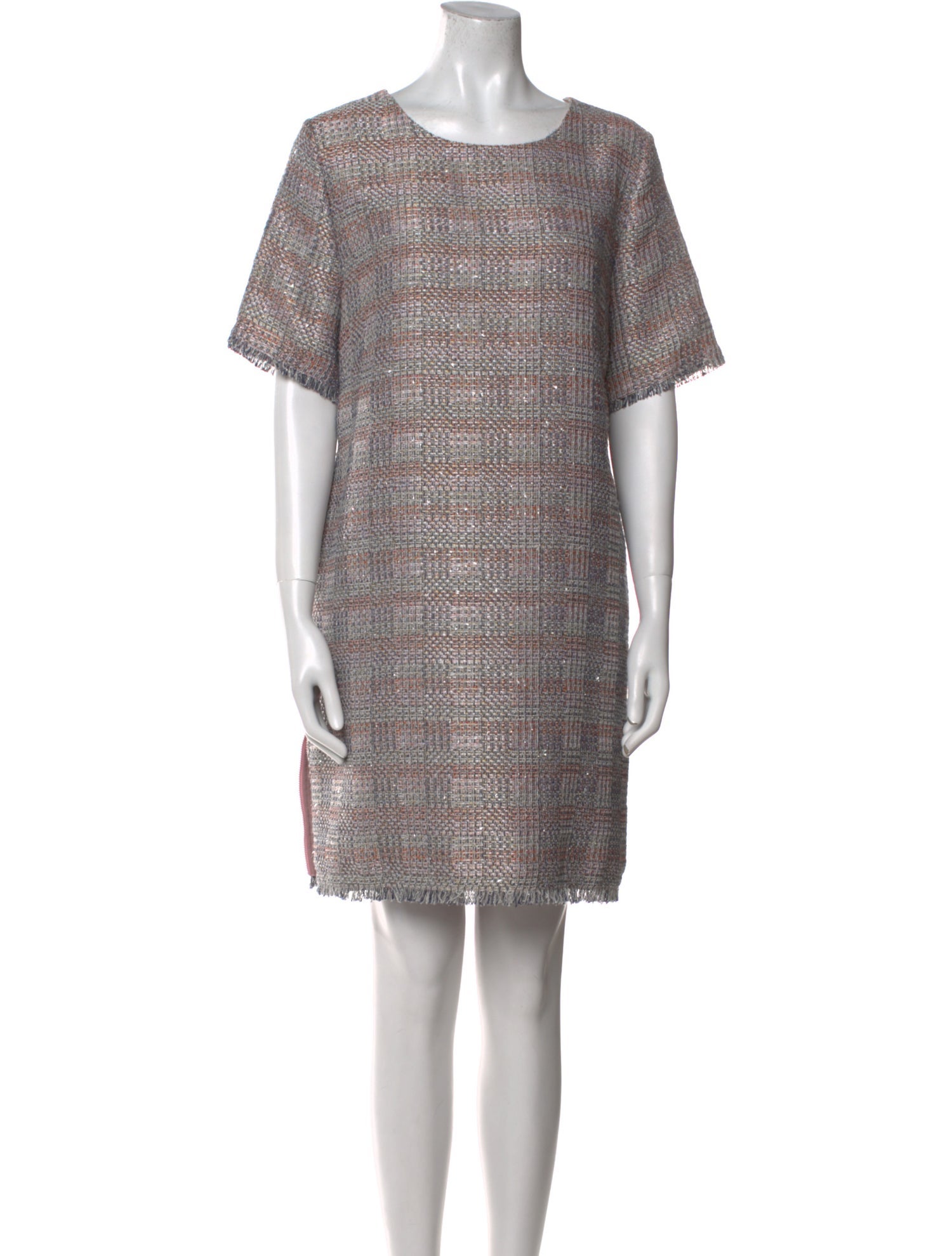 Emporio Armani Scoop Neck Mini Dress