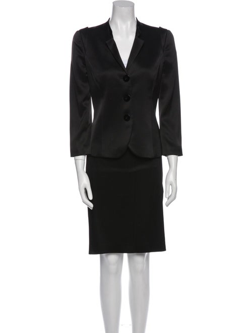 Emporio Armani Pleated Accents Skirt Suit