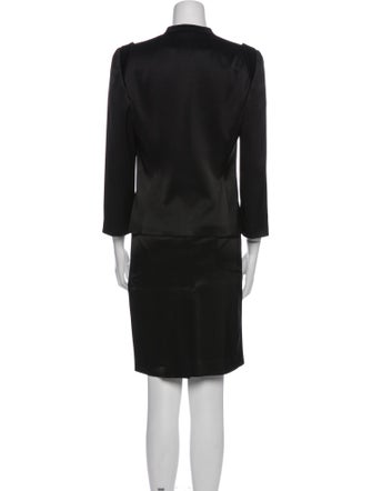 Emporio Armani Pleated Accents Skirt Suit