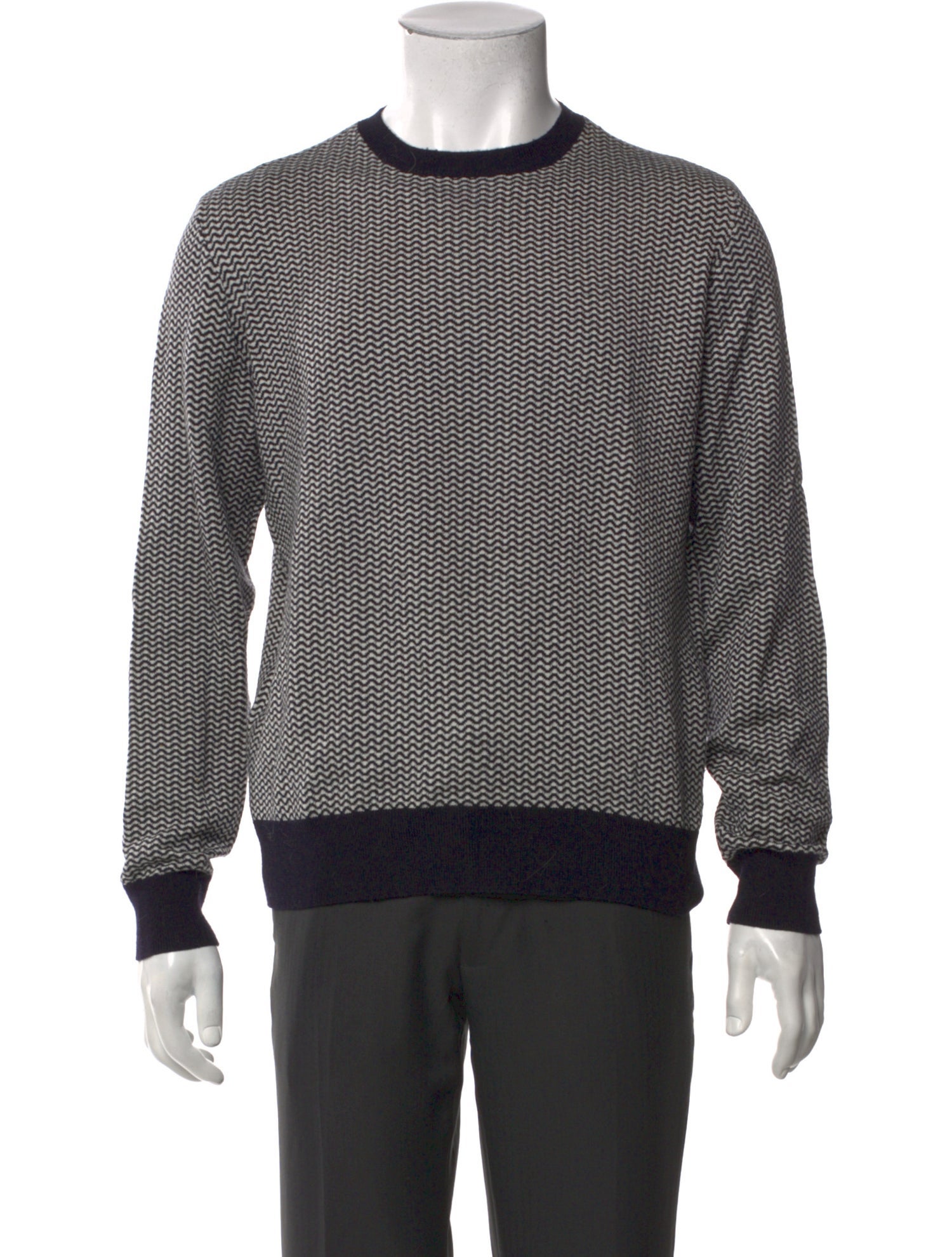 Emporio Armani Striped Crew Neck Pullover