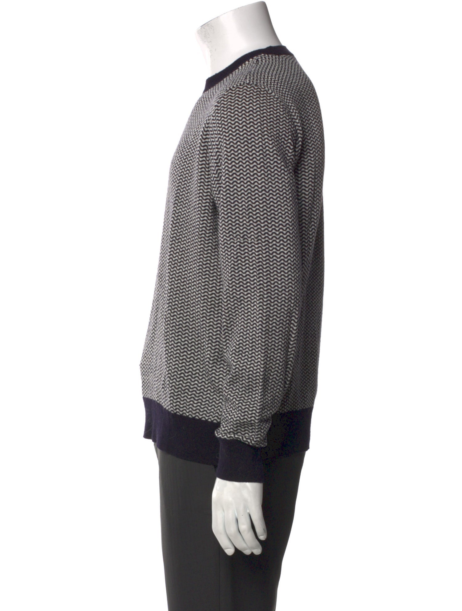 Emporio Armani Striped Crew Neck Pullover