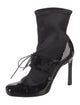 Emporio Armani Patent Leather Lace-Up Boots