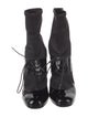 Emporio Armani Patent Leather Lace-Up Boots