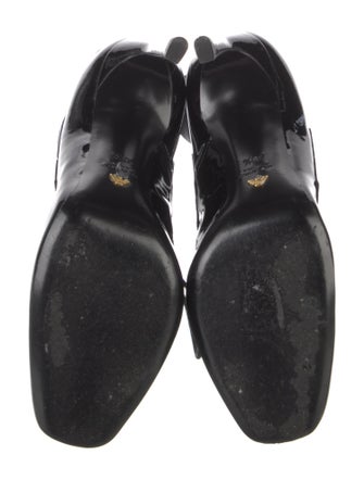 Emporio Armani Patent Leather Lace-Up Boots