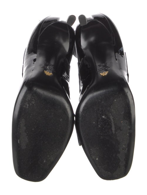 Emporio Armani Patent Leather Lace-Up Boots