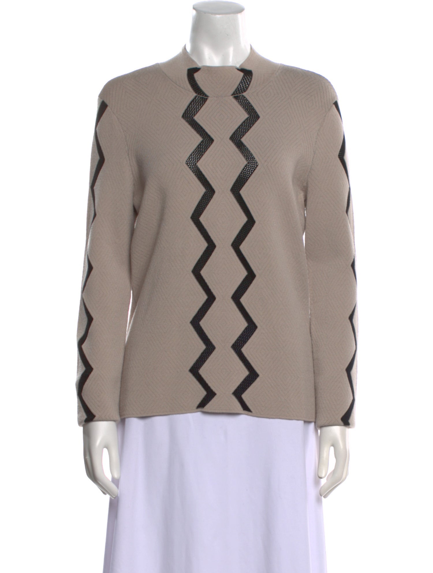 Emporio Armani Printed Crew Neck Sweater w/ Tags